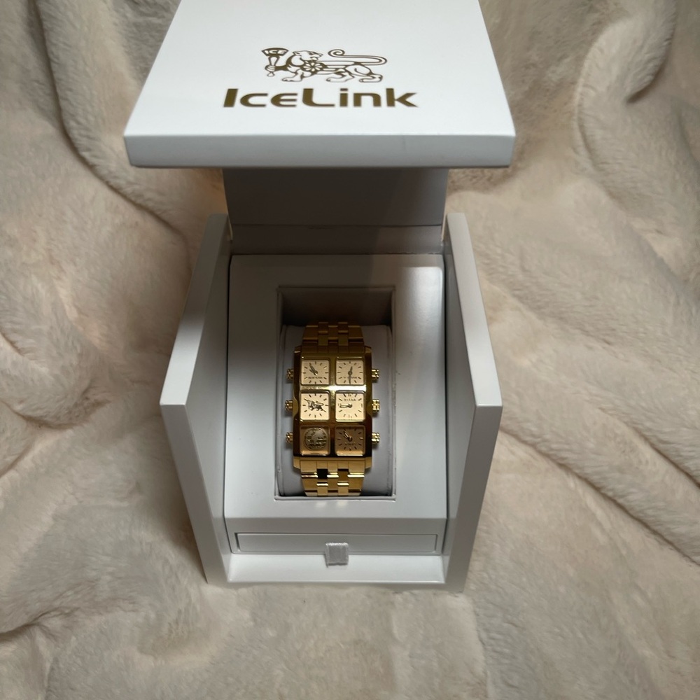 Gold Ice Link Watch
